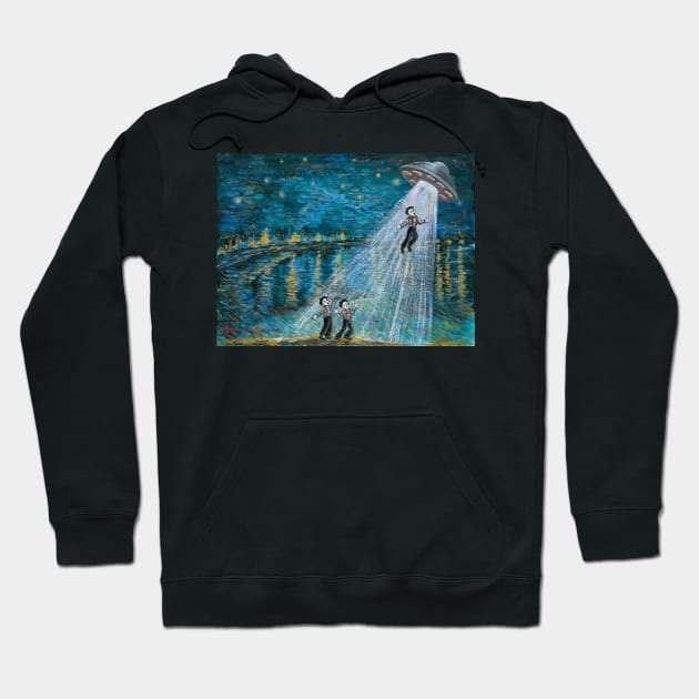 Silent Screams on the Rhône Hoodie by LouiseSullivanArt